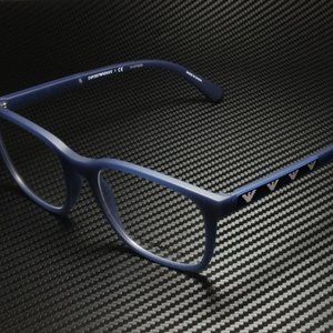 Emporio Armani Men's Matte Blue Eyeglasses!